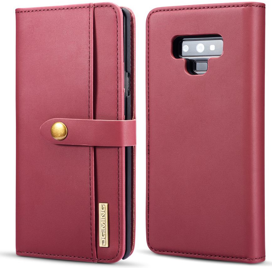Samsung Galaxy Note 9 Leren 2-in-1 Bookcase en Back Cover Hoesje Rood afbeelding 7