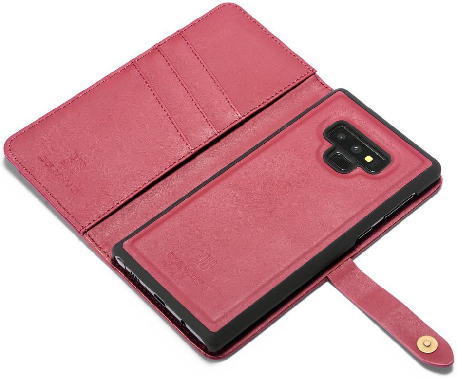 Samsung Galaxy Note 9 Leren 2-in-1 Bookcase en Back Cover Hoesje Rood afbeelding 10