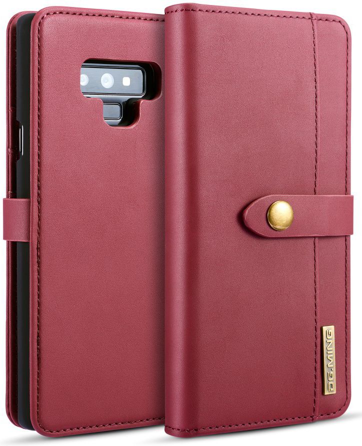 Samsung Galaxy Note 9 Leren 2-in-1 Bookcase en Back Cover Hoesje Rood afbeelding 4