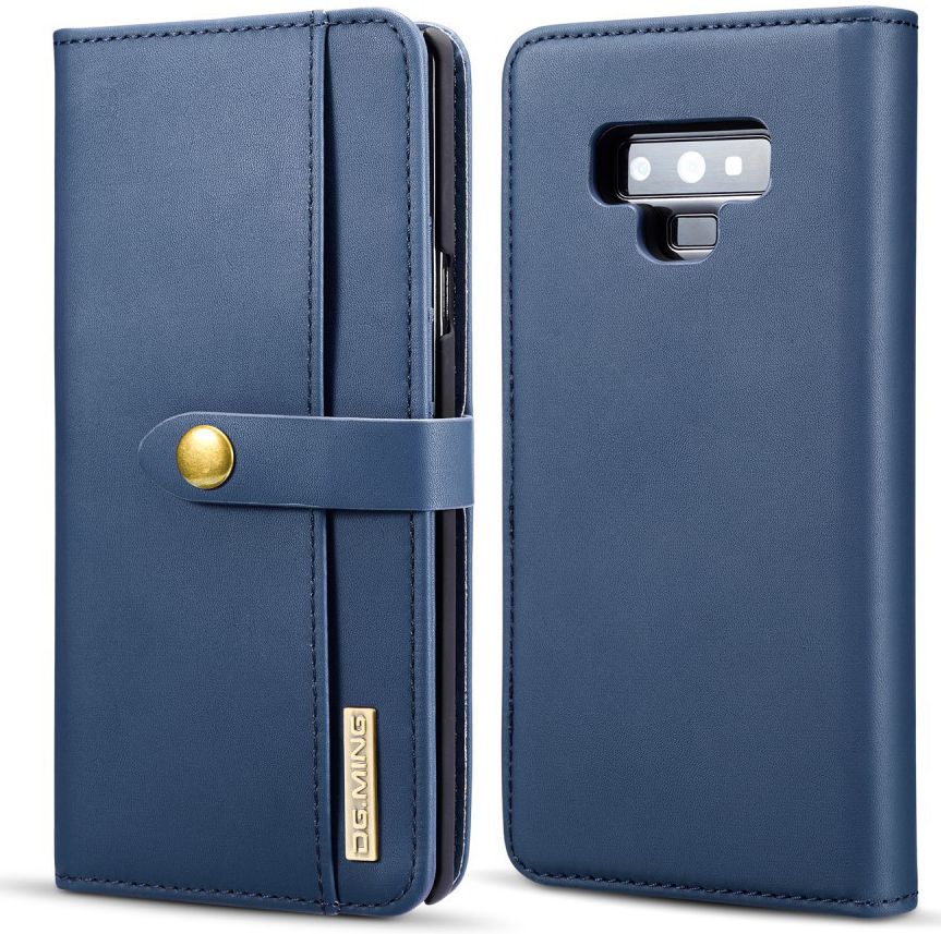 Samsung Galaxy Note 9 Leren 2-in-1 Bookcase en Back Cover Hoesje Blauw afbeelding 8