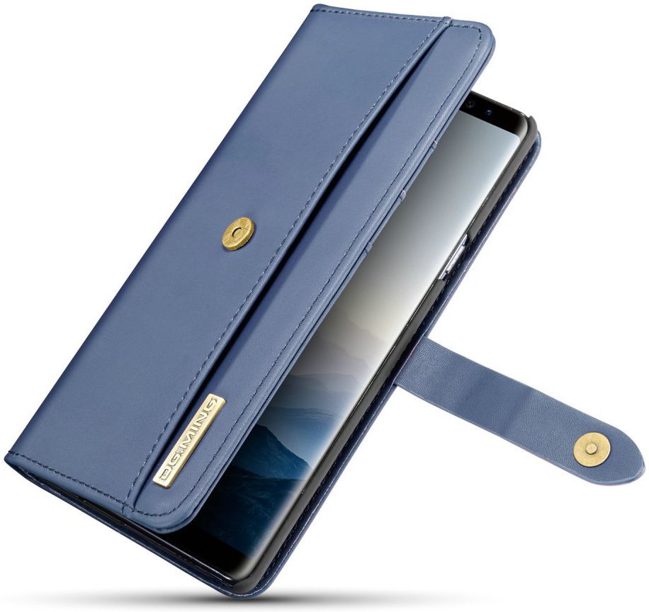 Samsung Galaxy Note 9 Leren 2-in-1 Bookcase en Back Cover Hoesje Blauw afbeelding 5