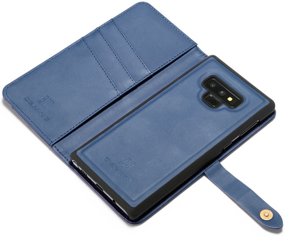 Samsung Galaxy Note 9 Leren 2-in-1 Bookcase en Back Cover Hoesje Blauw afbeelding 10
