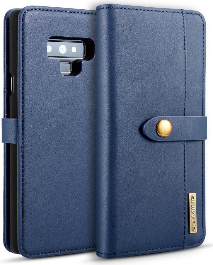 Samsung Galaxy Note 9 Leren 2-in-1 Bookcase en Back Cover Hoesje Blauw afbeelding 4