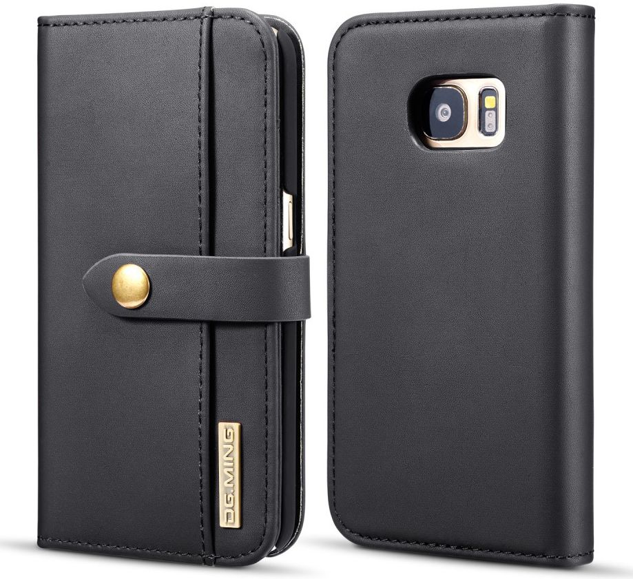 Samsung Galaxy S7 Leren 2-in-1 Bookcase en Back Cover Hoesje Zwart afbeelding 1
