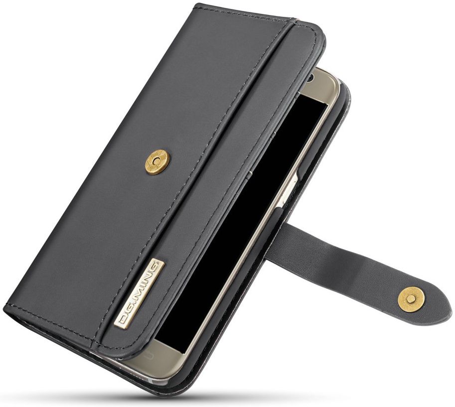 Samsung Galaxy S7 Leren 2-in-1 Bookcase en Back Cover Hoesje Zwart afbeelding 11