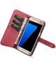 Samsung Galaxy S7 Leren 2-in-1 Bookcase en Back Cover Hoesje Rood