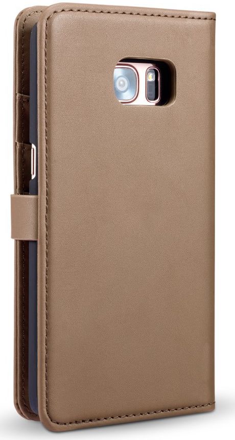 Samsung Galaxy S7 Edge Leer 2-in-1 Bookcase en Back Cover Hoesje Bruin afbeelding 12