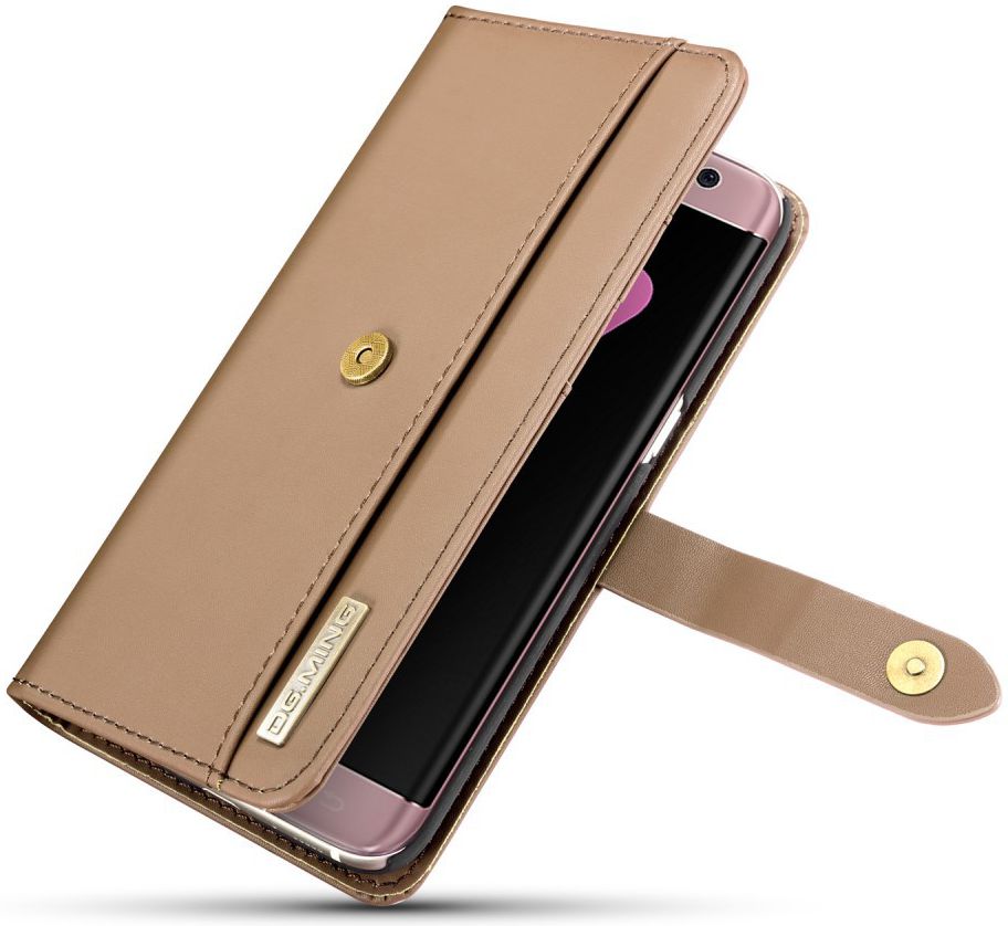 Samsung Galaxy S7 Edge Leer 2-in-1 Bookcase en Back Cover Hoesje Bruin afbeelding 15