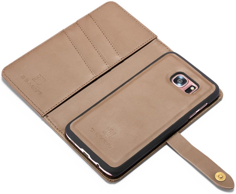 Samsung Galaxy S7 Edge Leer 2-in-1 Bookcase en Back Cover Hoesje Bruin afbeelding 6