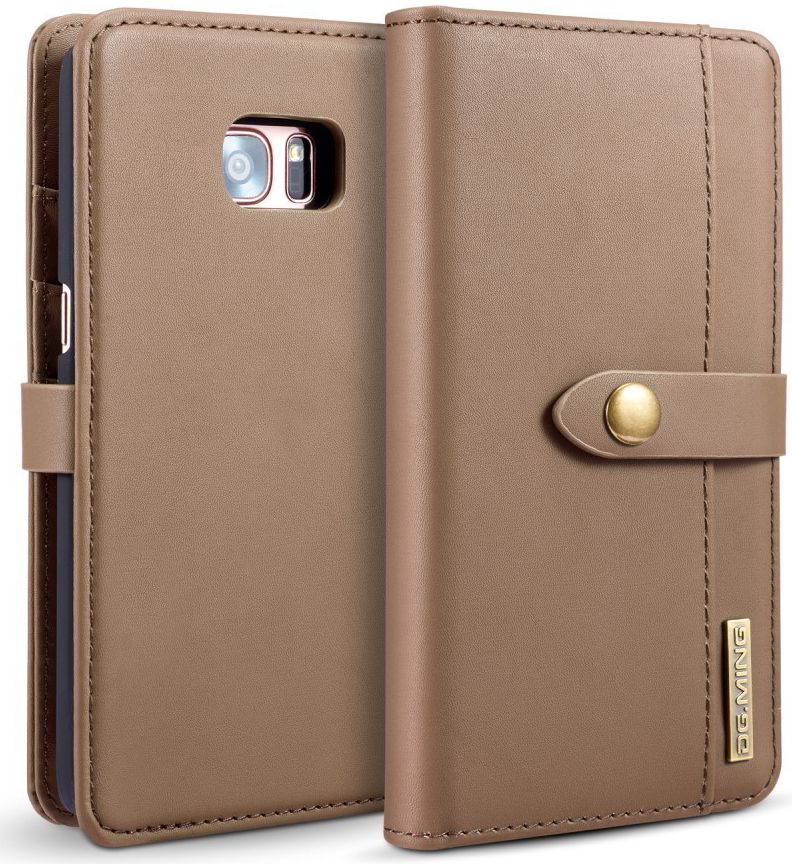 Samsung Galaxy S7 Edge Leer 2-in-1 Bookcase en Back Cover Hoesje Bruin afbeelding 10