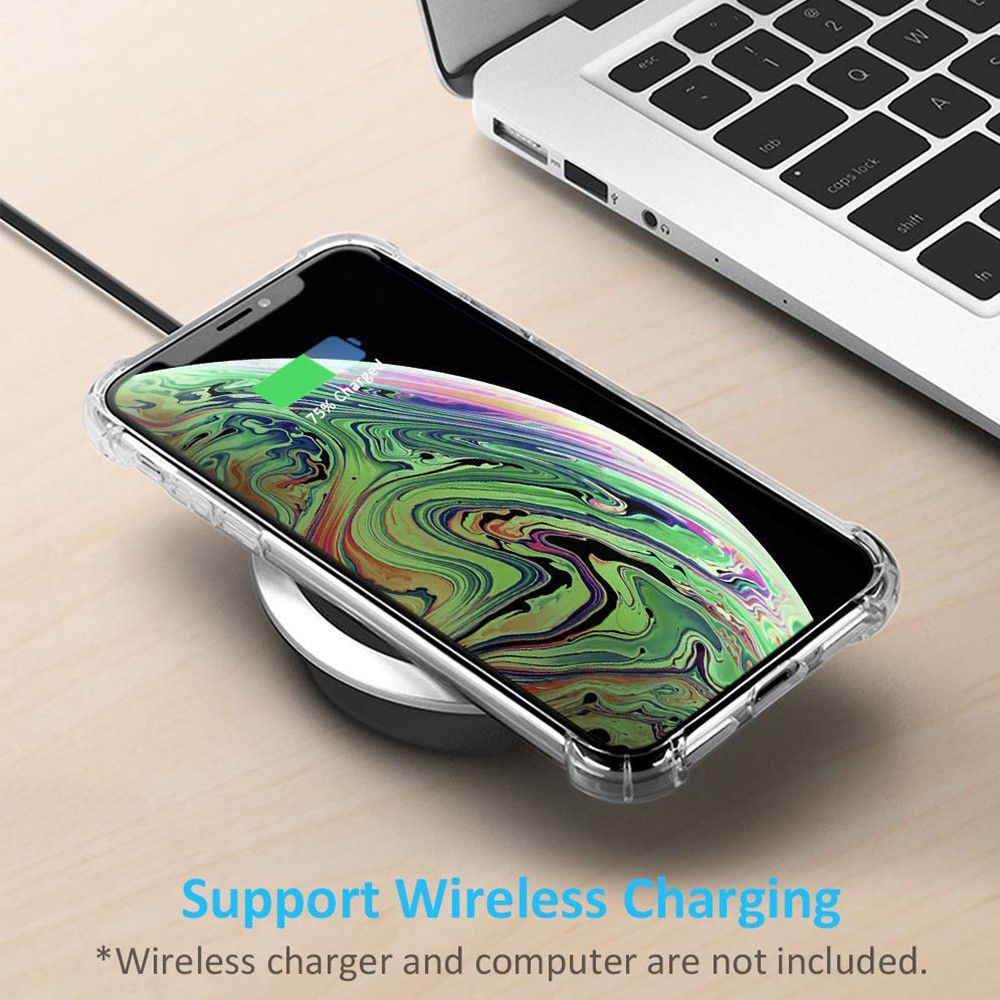 Apple iPhone XS Max Rugged Transparante TPU Back Cover Hoesje afbeelding 3