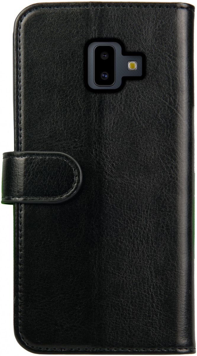 Rosso Element Samsung Galaxy J6 Plus Hoesje Book Cover Zwart afbeelding 2