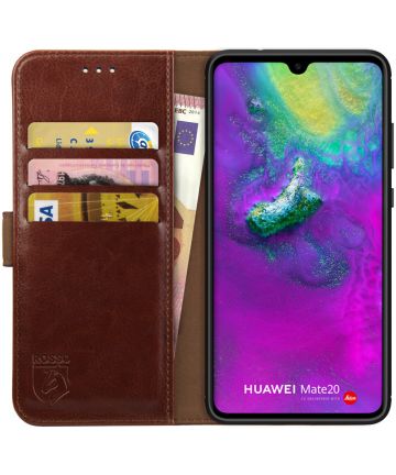 Rosso Element Huawei Mate 20 Hoesje Book Cover Bruin Hoesjes