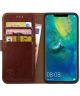 Rosso Element Huawei Mate 20 Pro Hoesje Book Cover Bruin