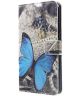 Huawei P Smart Plus Portemonnee Hoesje Vlinder