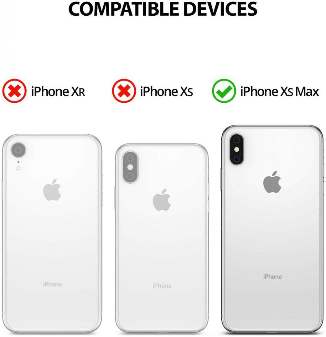 Ringke Fusion X Apple iPhone XS Max Hoesje Doorzichtig Blauw afbeelding 9