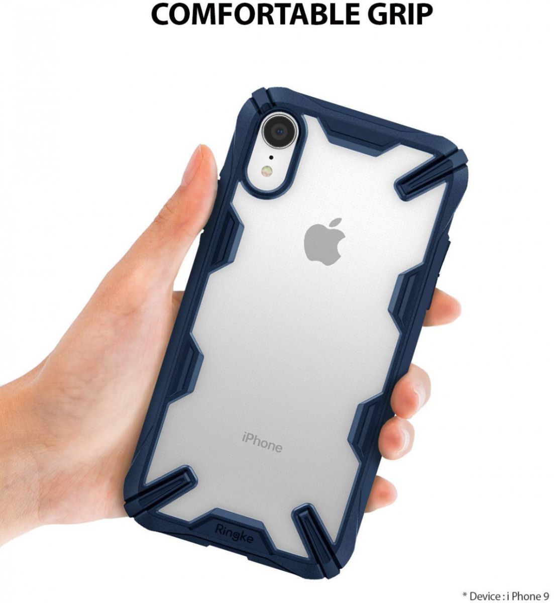 Ringke Fusion X Apple iPhone XR Hoesje Doorzichtig Blauw afbeelding 5