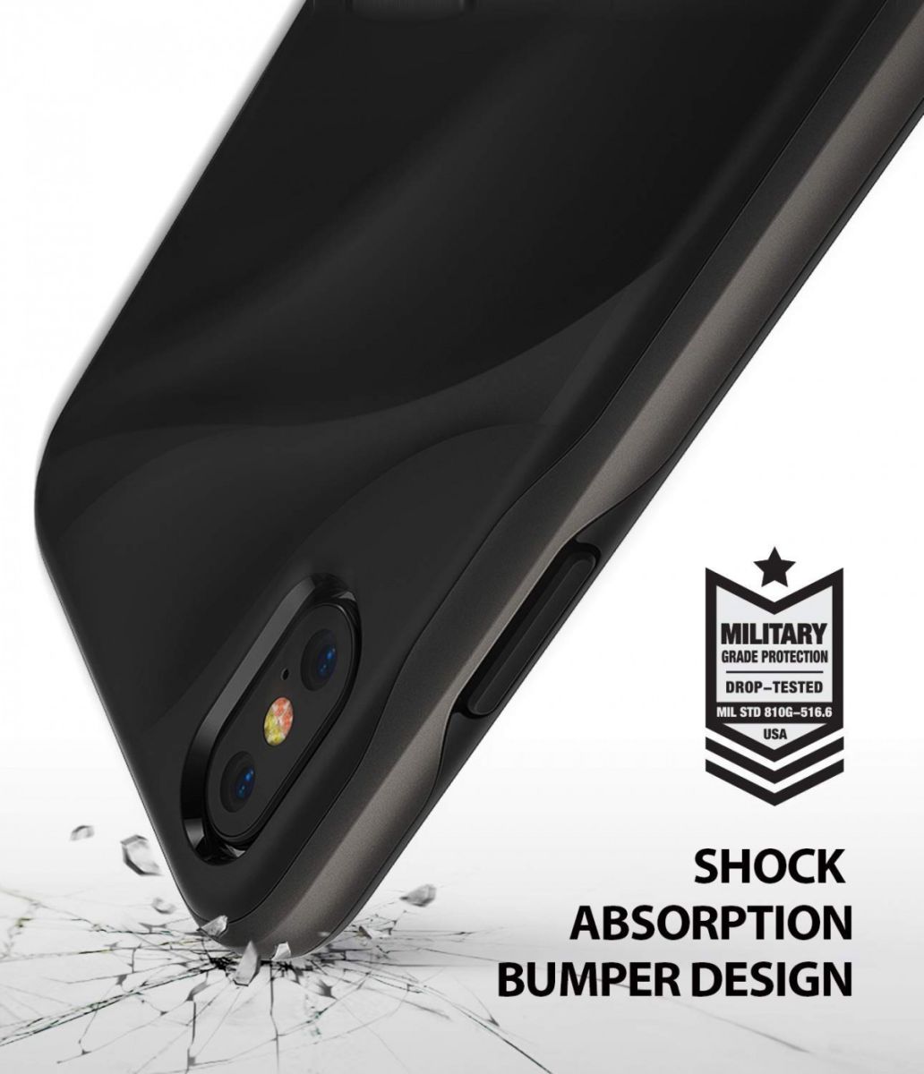 Ringke Wave Apple iPhone XS Hoesje Zwart afbeelding 4