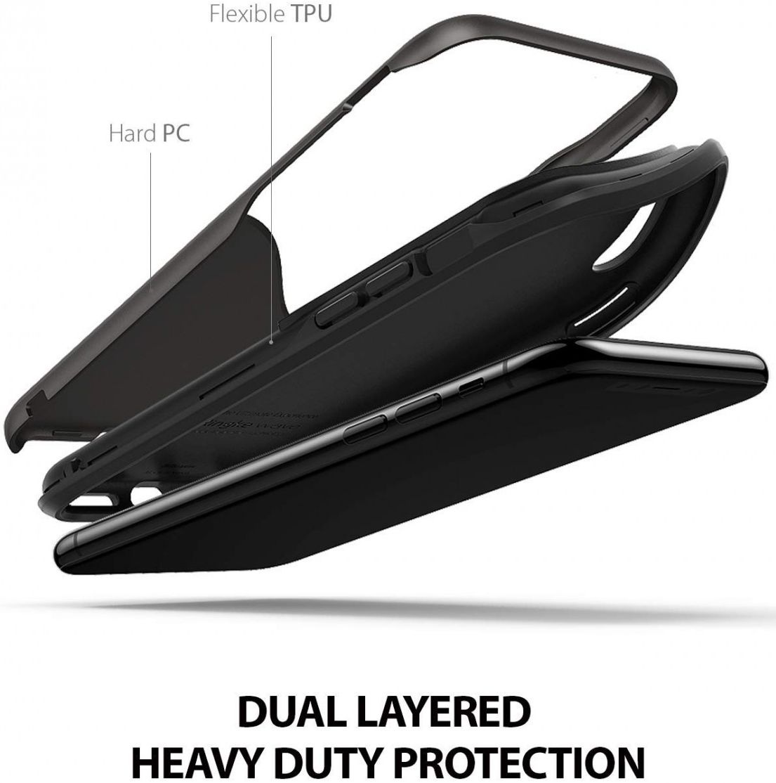Ringke Wave Apple iPhone XS Hoesje Zwart afbeelding 5