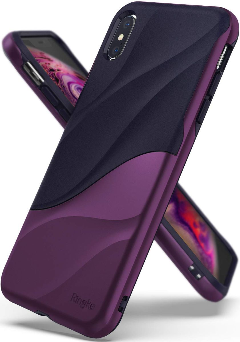 Ringke Wave Apple iPhone XS Max Hoesje Paars afbeelding 1