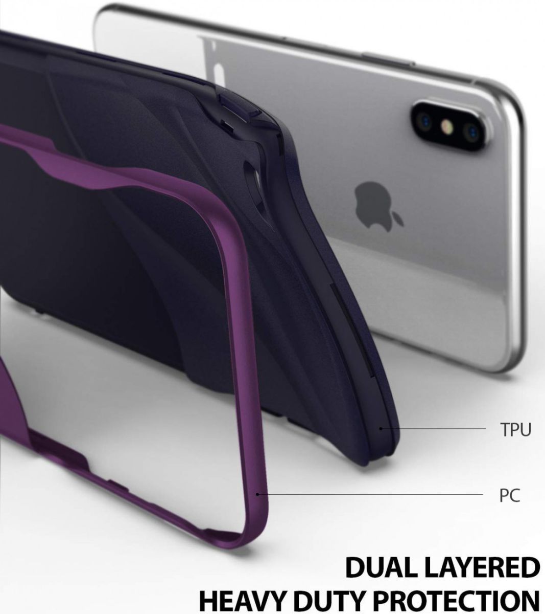 Ringke Wave Apple iPhone XS Max Hoesje Paars afbeelding 4