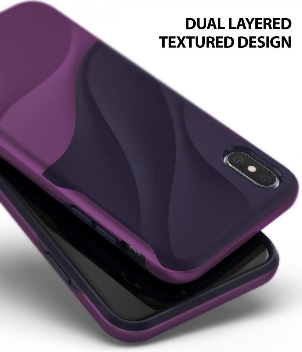 Ringke Wave Apple iPhone XS Max Hoesje Paars afbeelding 5