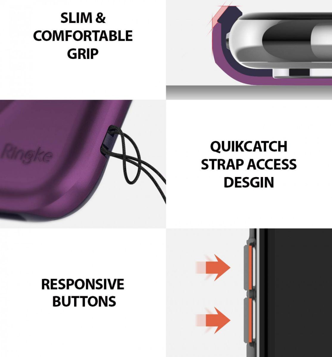 Ringke Wave Apple iPhone XS Max Hoesje Paars afbeelding 7