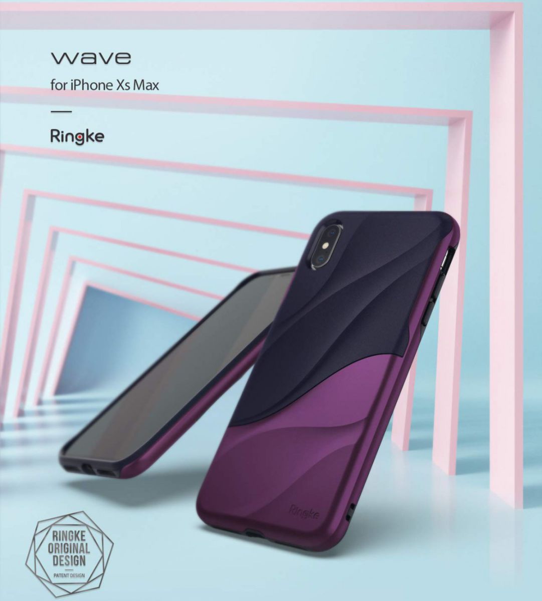 Ringke Wave Apple iPhone XS Max Hoesje Paars afbeelding 9