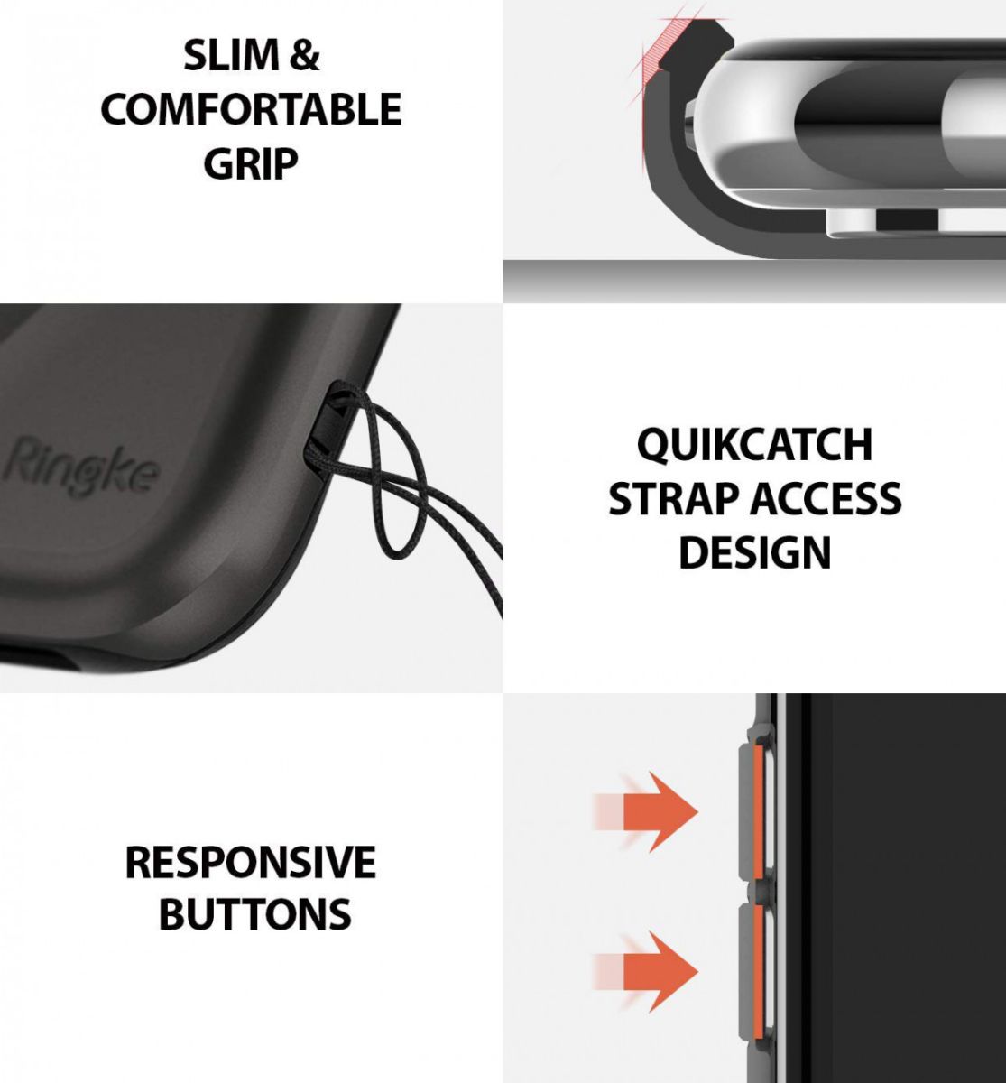 Ringke Wave Apple iPhone XR Hoesje Zwart afbeelding 7