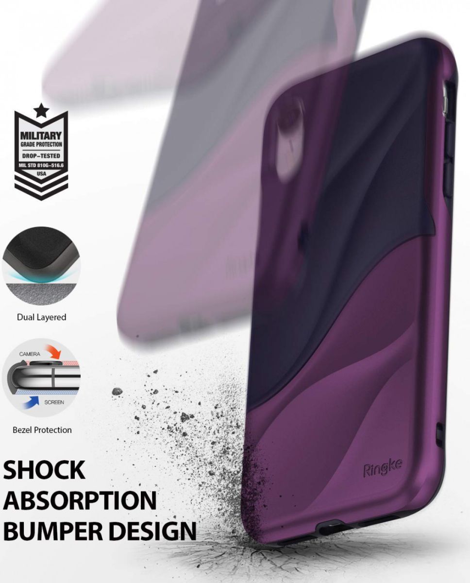 Ringke Wave Apple iPhone XR Hoesje Paars afbeelding 6