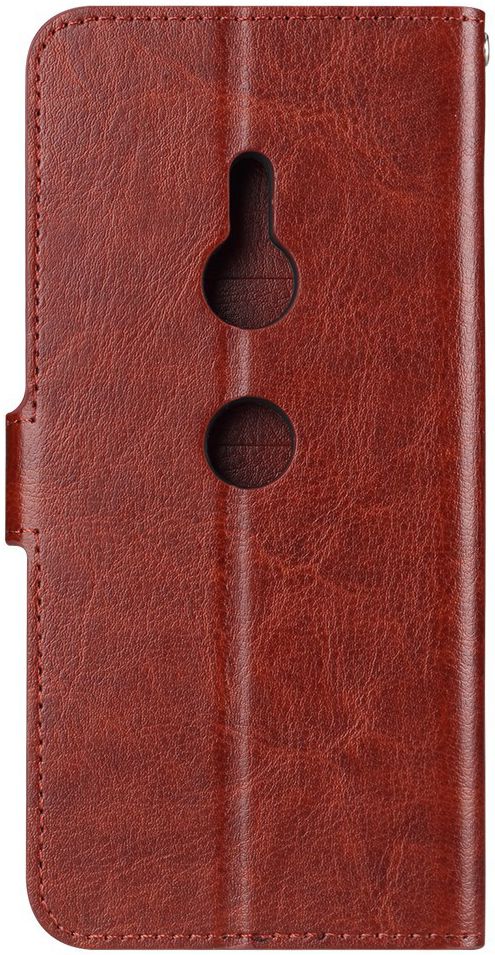 Sony Xperia XZ3 Stijlvol Hoesje met Kaarthouder Bruin afbeelding 4