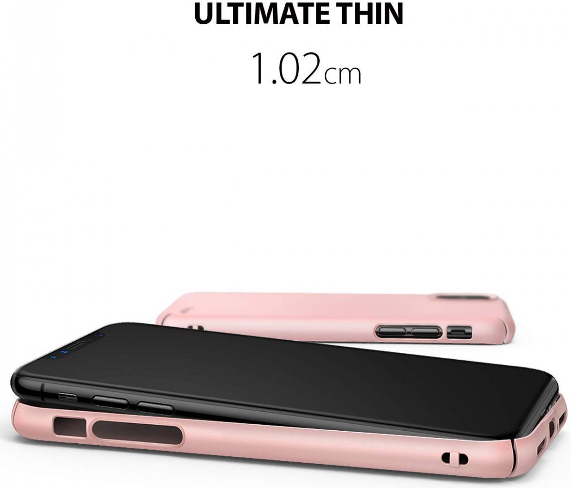 Ringke Slim Apple iPhone XS Ultra Dun Hoesje Roze afbeelding 2