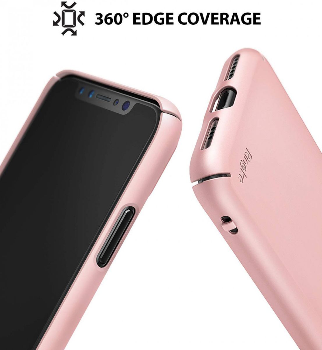 Ringke Slim Apple iPhone XS Ultra Dun Hoesje Roze afbeelding 4