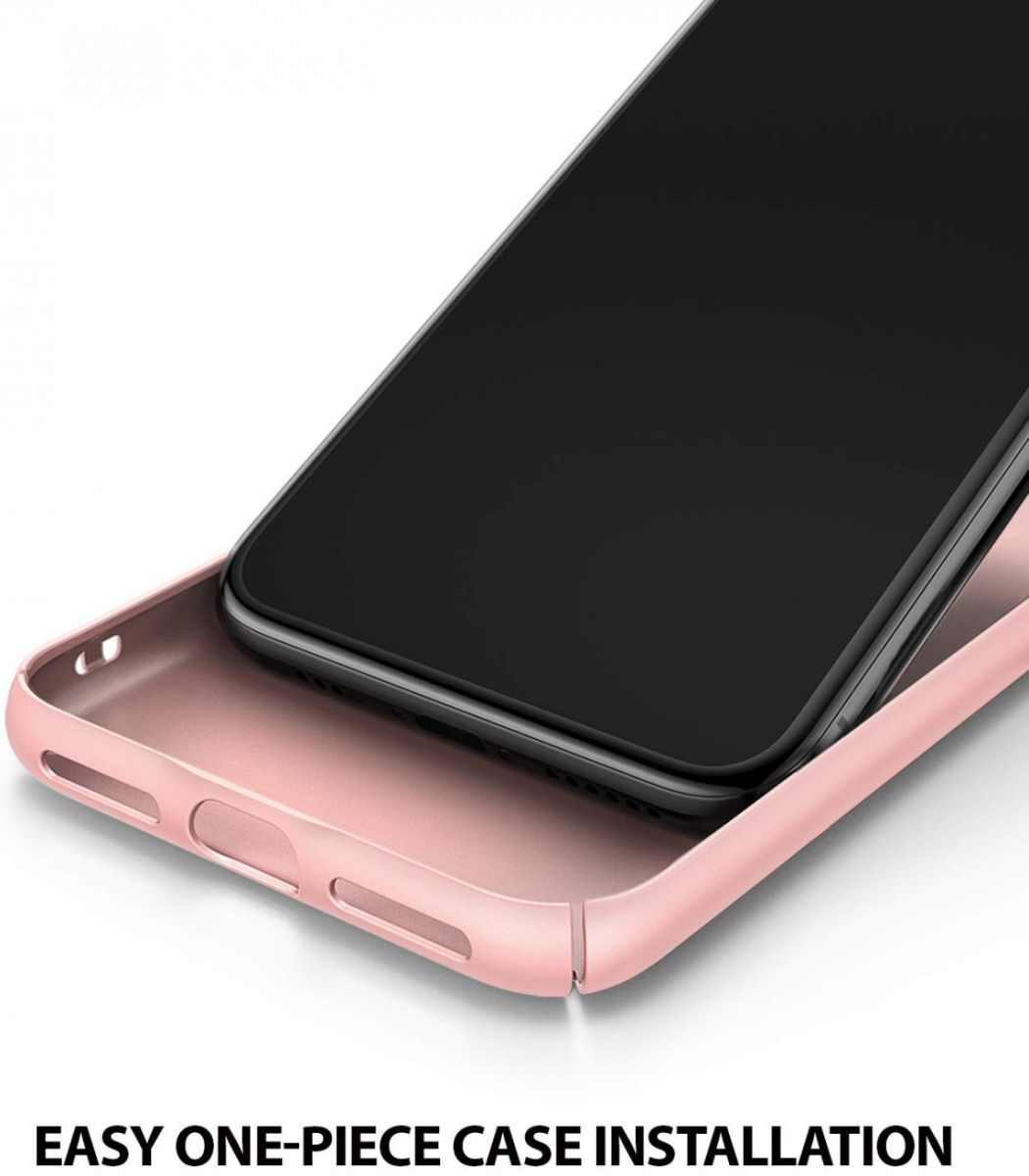 Ringke Slim Apple iPhone XS Ultra Dun Hoesje Roze afbeelding 5