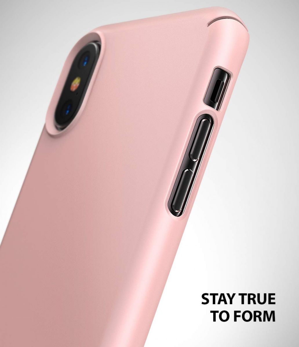 Ringke Slim Apple iPhone XS Ultra Dun Hoesje Roze afbeelding 7