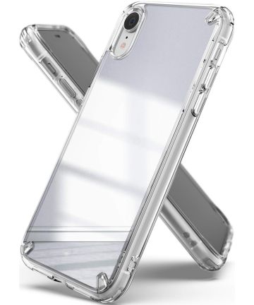 Ringke Fusion Apple iPhone XR Spiegel Hoesje Zilver Hoesjes
