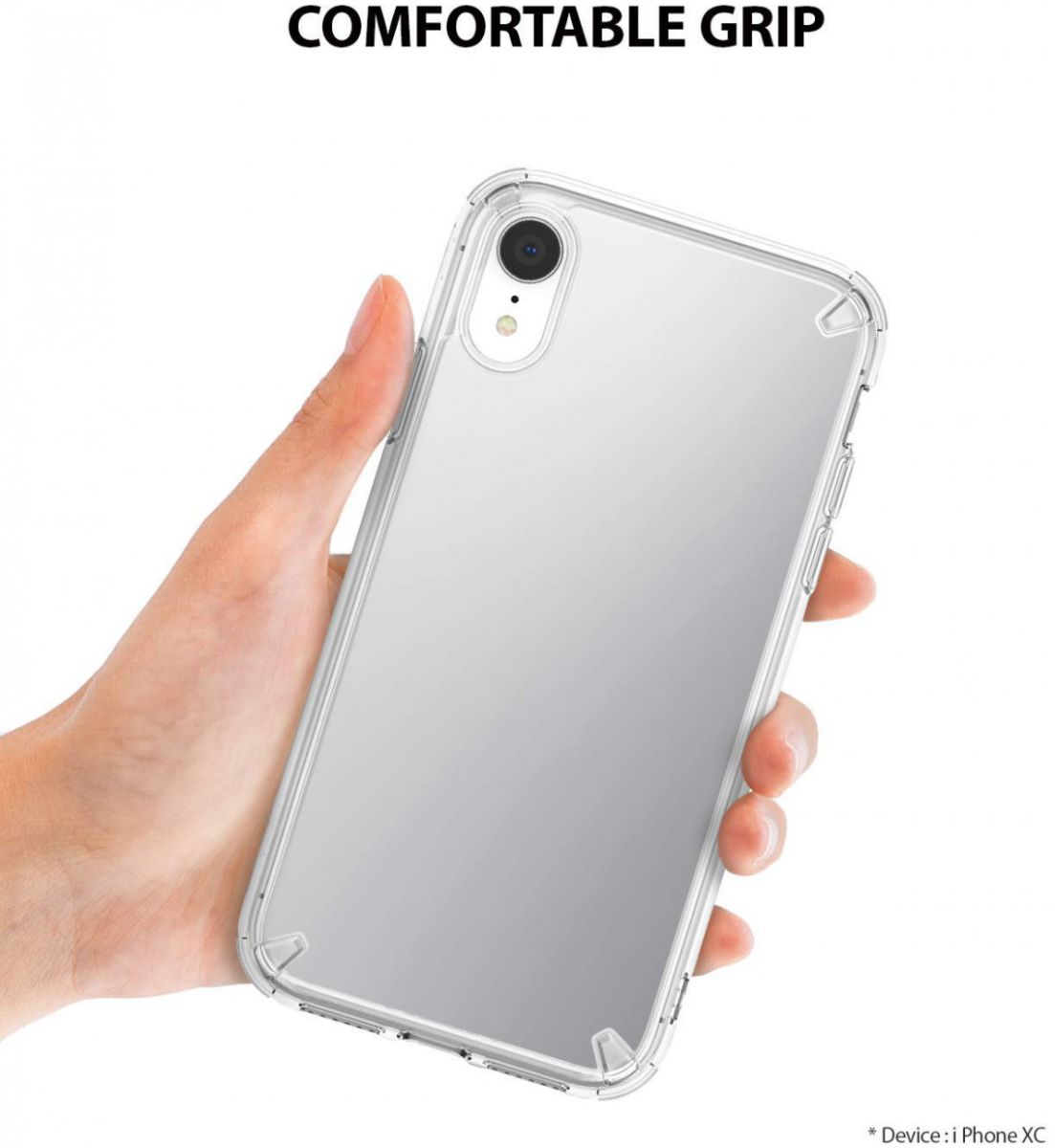Ringke Fusion Apple iPhone XR Spiegel Hoesje Zilver afbeelding 3