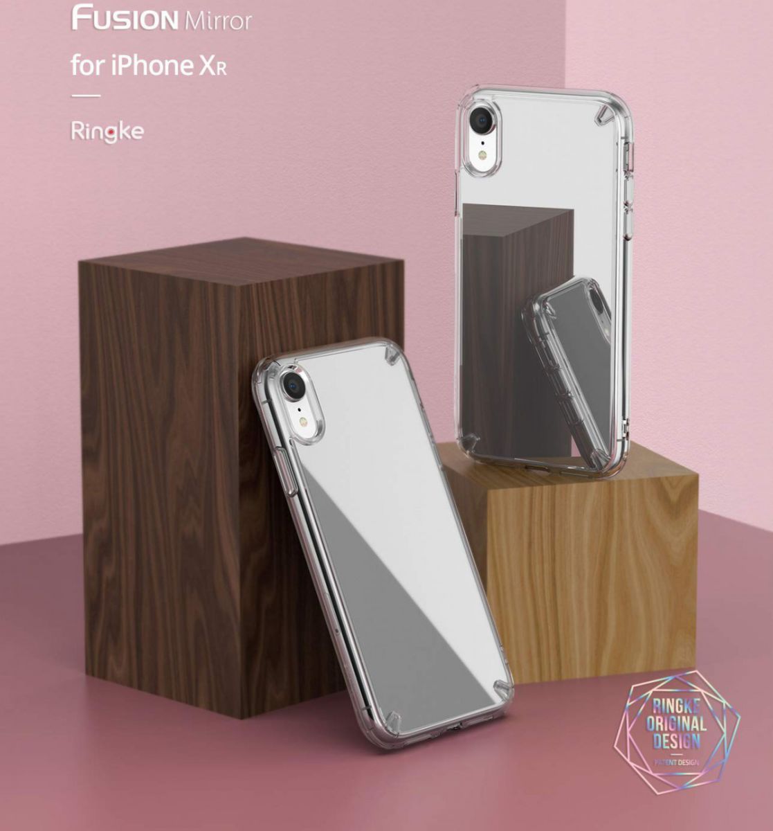 Ringke Fusion Apple iPhone XR Spiegel Hoesje Zilver afbeelding 7