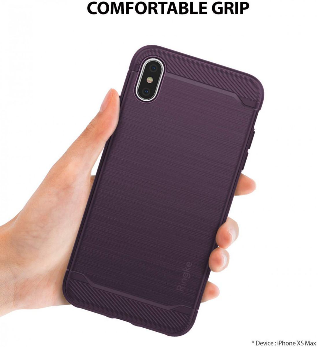 Ringke Onyx X Apple iPhone XS Max Hoesje Paars afbeelding 3