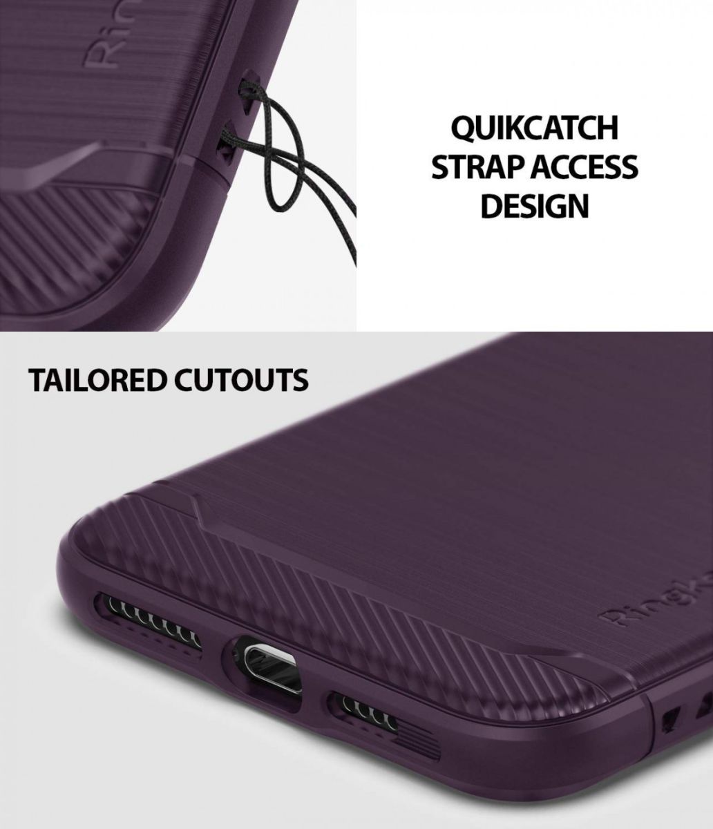 Ringke Onyx X Apple iPhone XS Max Hoesje Paars afbeelding 6