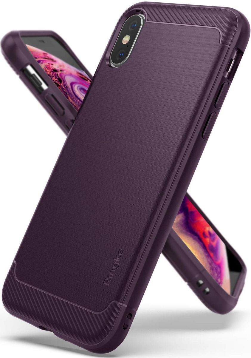 Ringke Onyx Apple iPhone XS Hoesje Paars afbeelding 1