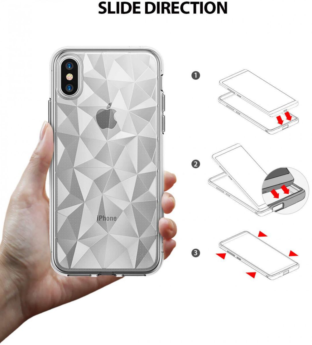 Ringke Air Prism Apple iPhone XS Hoesje Transparant afbeelding 6