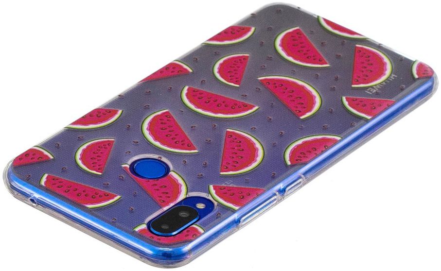 Huawei P Smart Plus Transparant TPU Backcover Hoesje Watermeloen Print afbeelding 4
