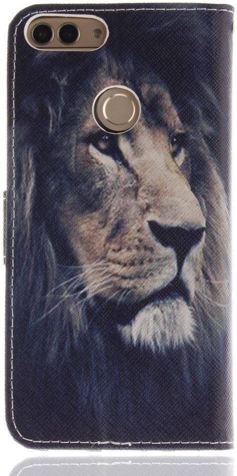 Huawei P Smart Portemonnee Print Hoesje Leeuw afbeelding 2