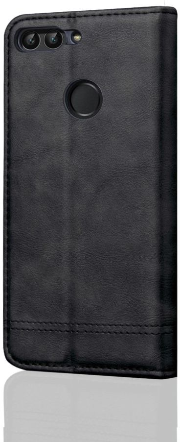Huawei P Smart Retro Portemonnee Hoesje Zwart afbeelding 3