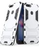 Hybride Huawei P Smart Back Cover Bescherm Hoesje Zilver