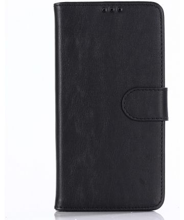 Huawei Mate 20 lite Retro Style Wallet Flip Case Zwart Hoesjes