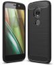 Motorola Moto E5 Play Geborsteld TPU Hoesje Zwart