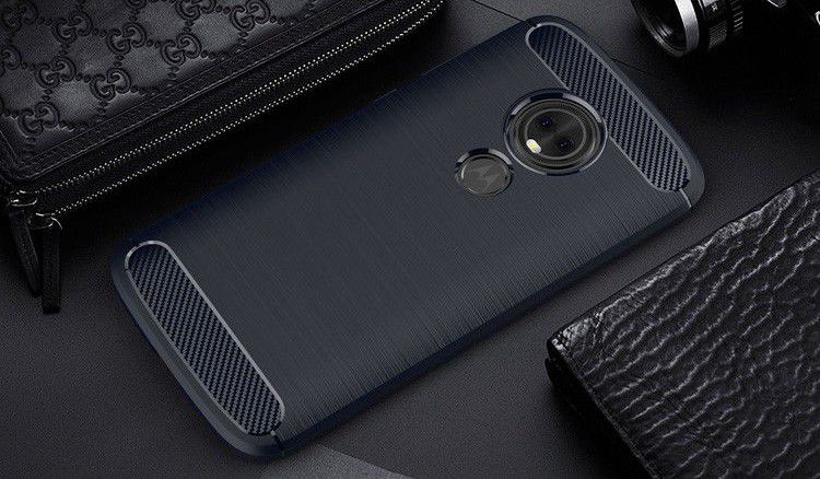 Motorola Moto E5 Play Geborsteld TPU Hoesje Zwart afbeelding 7
