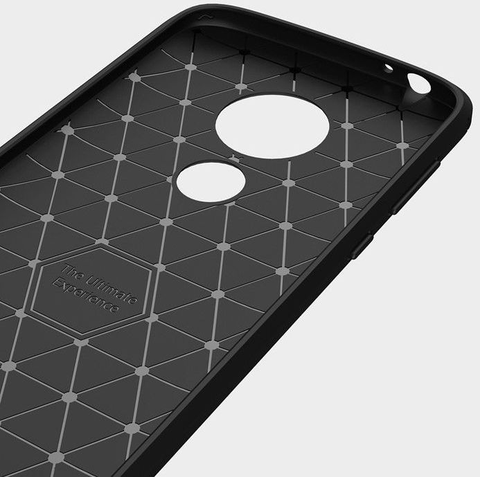 Motorola Moto E5 Play Geborsteld TPU Hoesje Zwart afbeelding 8